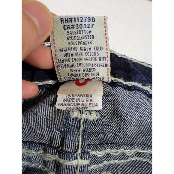 Women's True Religion Julie Super T Thick Stitch Jeans - sz 30 - Picture 4 of 10